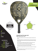 CORK PADEL - EXTREME BLACK (360-369g)