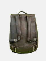 EXKLUSIV PADELVÄSKA I ÄKTA LÄDER - BRUN / SILVER