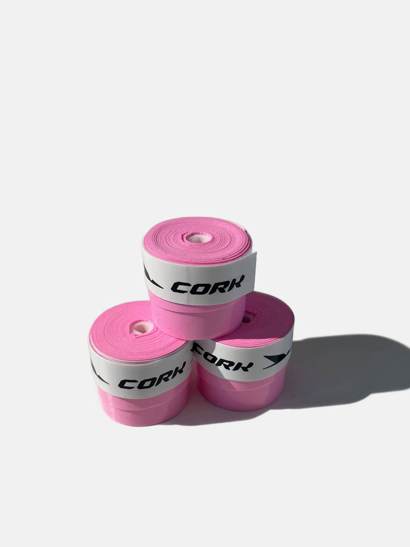 CORK PADEL OVERGRIP 3-PACK - ROSA