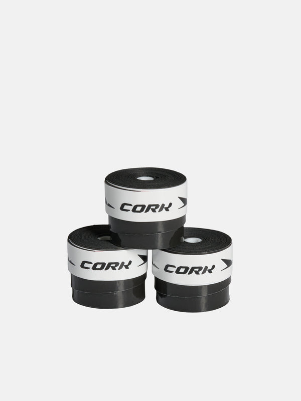 CORK PADEL OVERGRIP 3 PAK - SORT