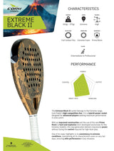 CORK PADEL - EXTREME BLACK II (360-369g)