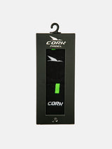 CORK PADEL HÅNDLEDS SVEDBÅND 8 CM - SORT/GRØN - 2 PAK
