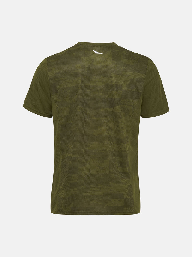 CORK PADEL PREMIUM TEE CAMO - GRÖN