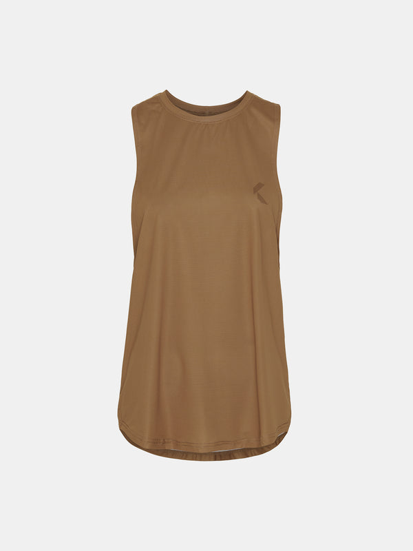 KISSPADEL OVERSIZED TANK TOP / KHAKI