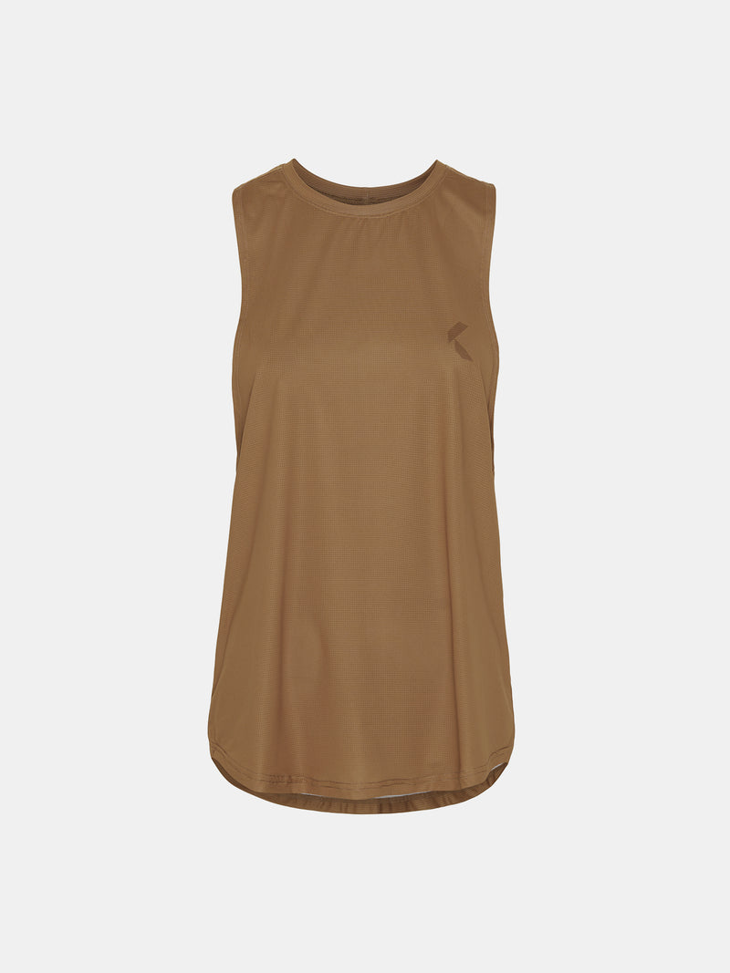 KISSPADEL OVERSIZED TANK TOP / KHAKI